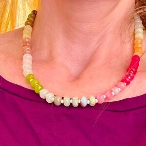 Anthropology beaded necklace, excellent condition!